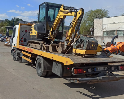 Mini ekskavatorių transportavimas Vilniuje