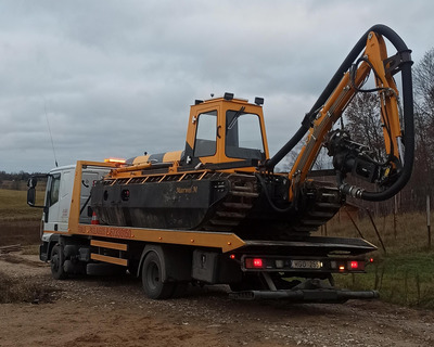 Žemės ūkio technikos transportavimas