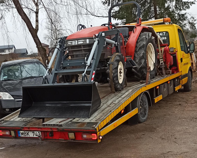 Mini traktoriukų pervežimas Vilniuje